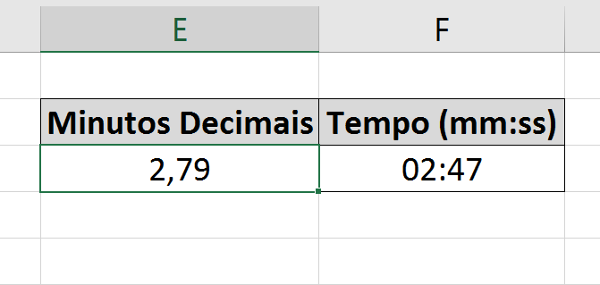 Tempo Decimal - Exemplo 3